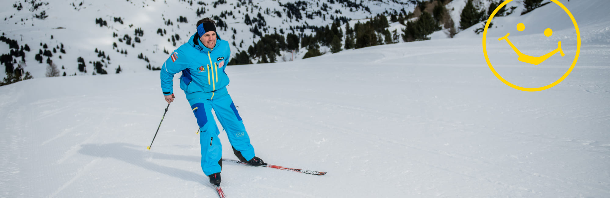 Cross-country skiing skating technique in Obertauern with a CSA guide